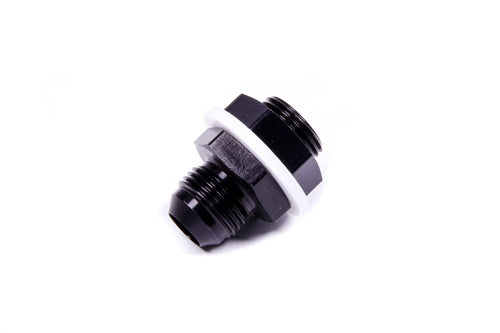 AEROMOTIVE AF15645 -8AN Bulkhead Fitting with Straight Aluminum Nut and Washer, Black Anodized