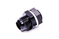 AEROMOTIVE 15647 -12AN Bulkhead Fitting, Straight, Aluminum, Black Anodized, Male to Male, Jam Nut and Washer Included