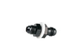 AeroMotivative 15685 8AN Bulkhead Fitting, Straight, Aluminum, Black Anodized