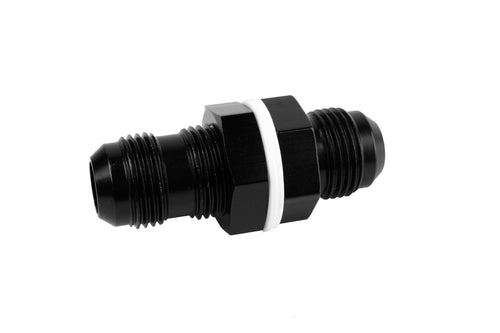 AEROMOTIVE 15686 10AN Bulkhead Fitting, Straight, Aluminum, Black Anodized