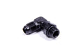 AEROMOTIVE 15689 6AN Male to 6AN ORB 90 Degree Fitting Aluminum Black Anodized