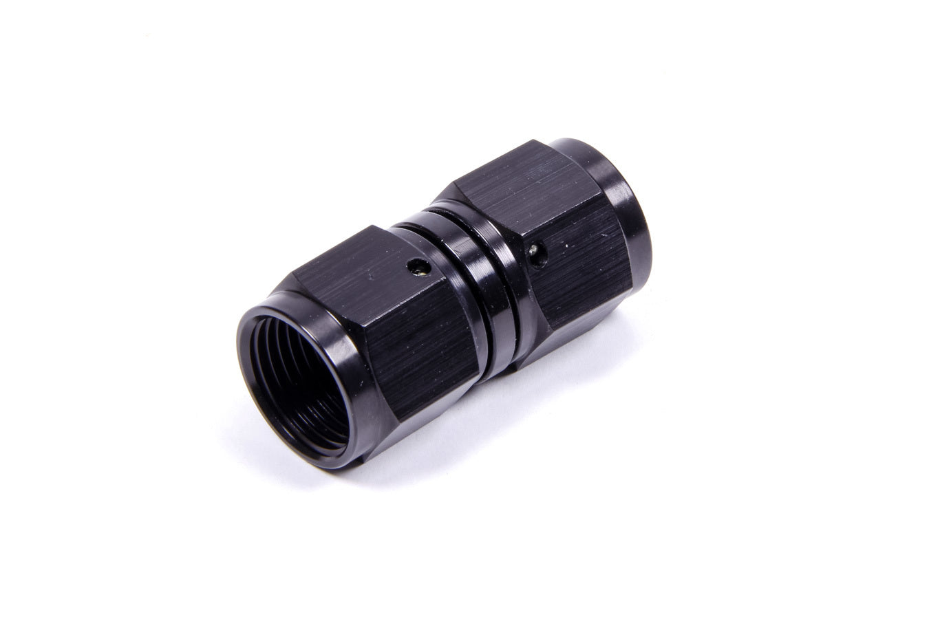 AEROMOTIVE 15692 8AN Female Union Swivel Fitting - Aluminum, Black Anodized