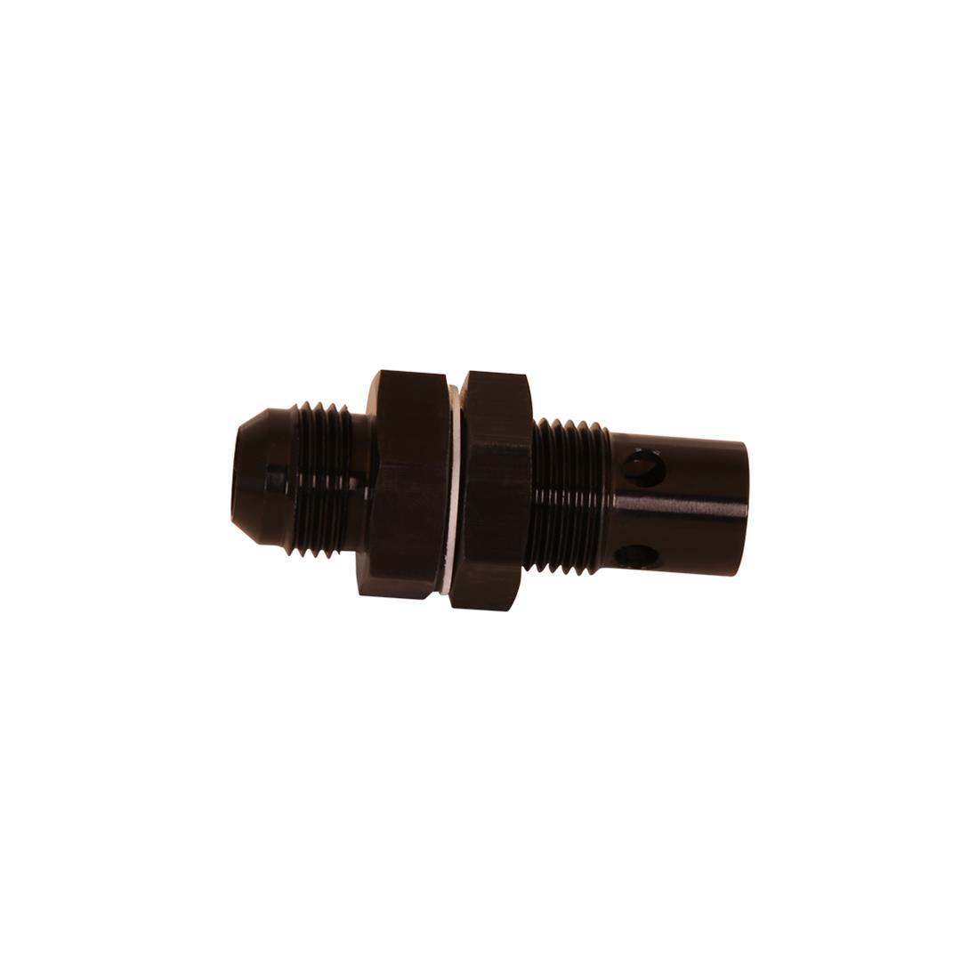 AEROMOTIVE 15737 Roll Over Valve with Check Valve and 8 AN Male Outlet, Aluminum Black Anodized