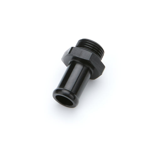 AEROMOTIVE 15767 Coolant Hose Fitting 8AN Male O-Ring to 5/8 Inch Hose Barb Aluminum Black Anodized