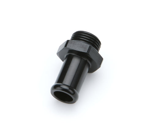 AEROMOTIVE 15768 Coolant Hose Fitting 8AN Male O-Ring to 5/8 Inch Hose Barb, Aluminum, Black Anodized