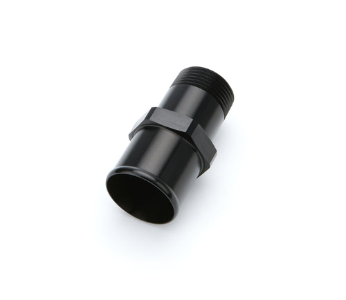 AEROMOTIVE 15772 Coolant Hose Fitting 1 Inch NPT Male to 1-1/2 Inch Hose Barb Aluminum Black Anodized