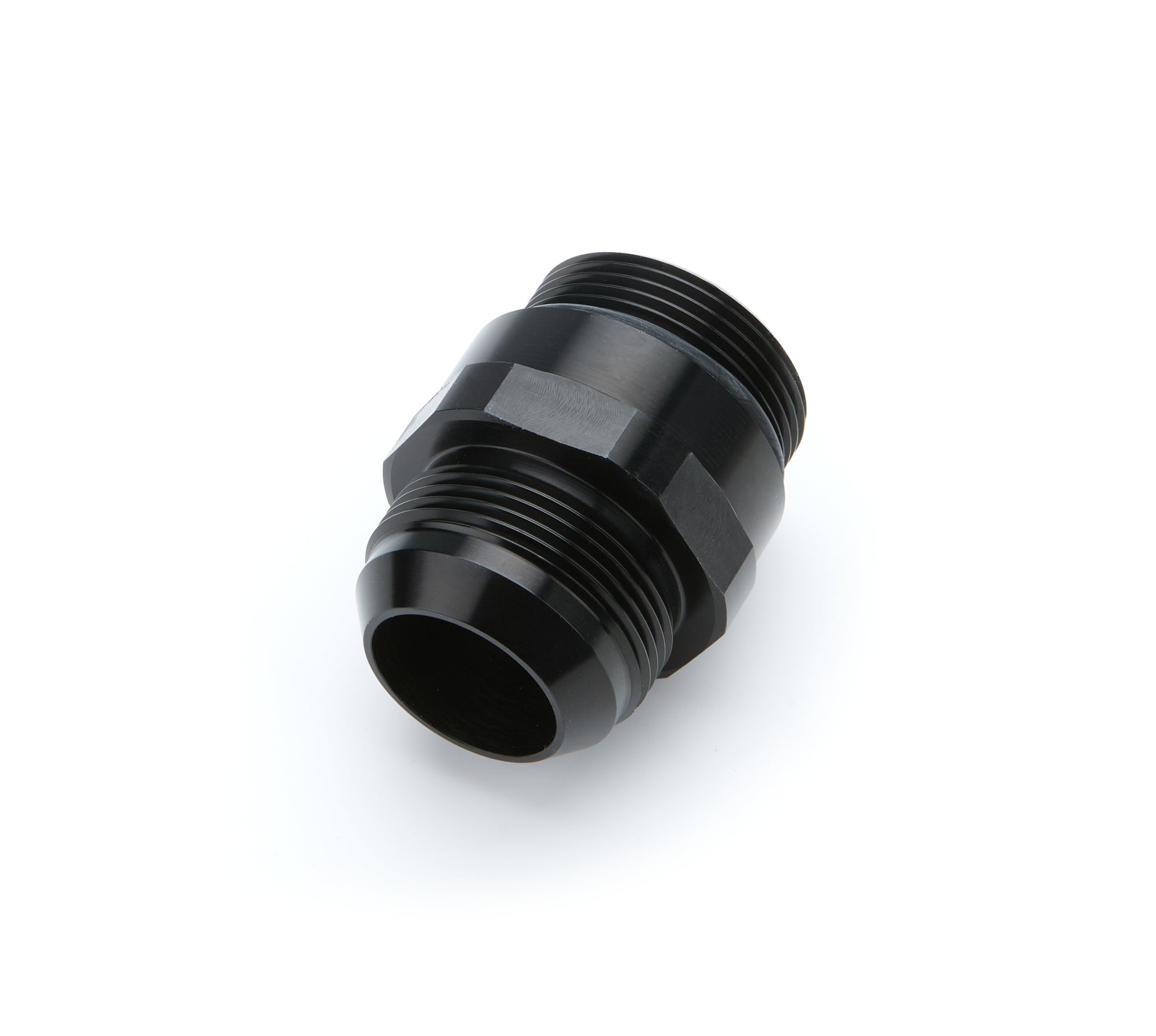 AEROMOTIVE 15774 20AN Male to 20AN O-Ring Fitting, Aluminum, Black Anodized
