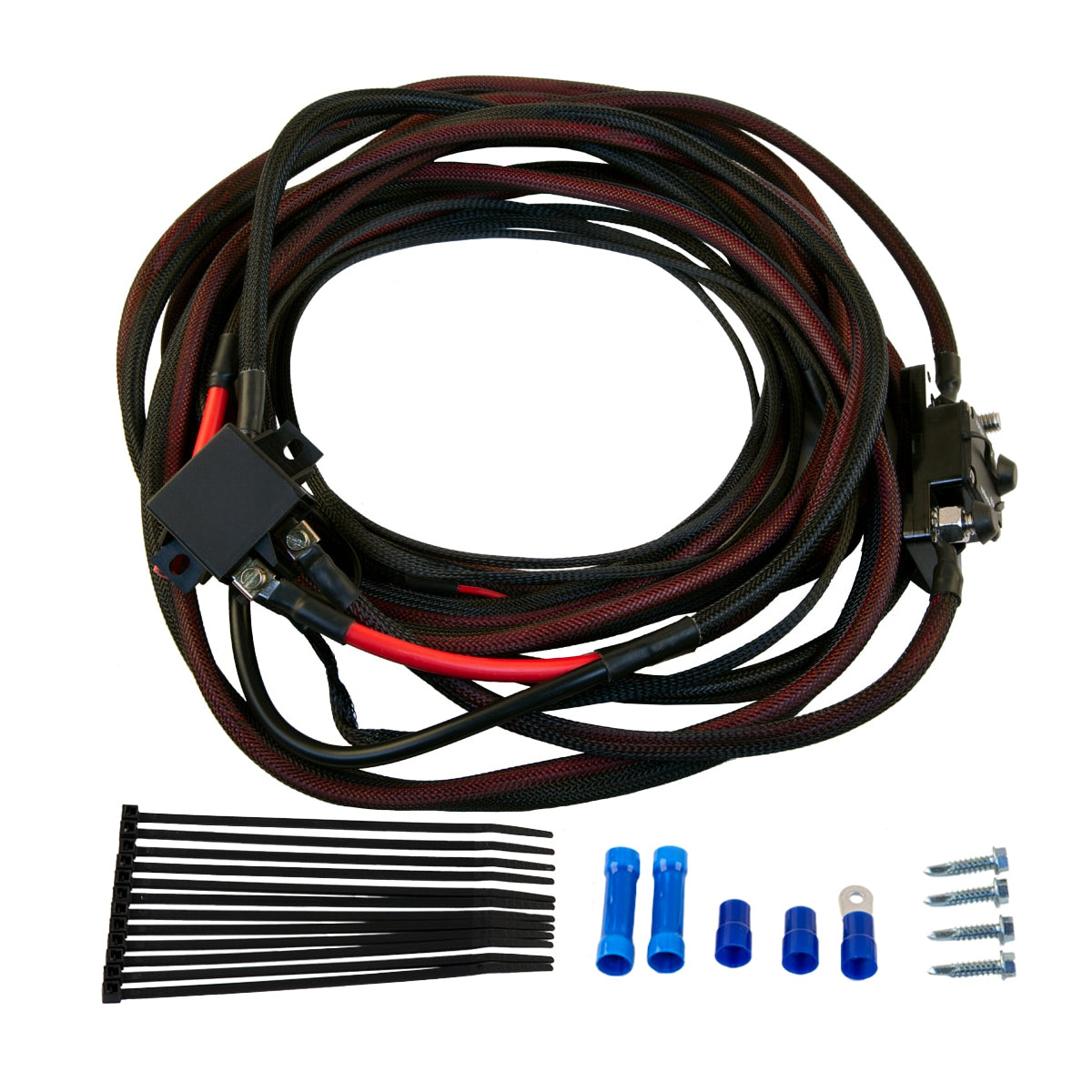 AEROMOTIVE Fuel Pump Wiring Kit Premium HD 60-Amp with Connectors, Relay, and Cable Ties