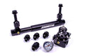 AEROMOTIVE Fuel Log with 13214 2-Port Regulator and Gauge, 10 AN Female Inlet and Outlet, Aluminum, Black Anodized