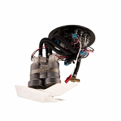AEROMOTIVE Triple 450 Stealth Fuel Pump Module for Camaro and Cadillac CTSV/ATSV, 1350 LPH, Aluminum Black Anodized