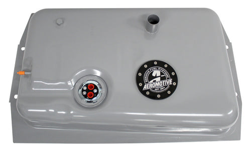AEROMOTIVE 18110 Stealth 200 Gen 2 Fuel Tank for GM C10 Trucks, 200 LPH Pump, Steel with Silver Paint Finish