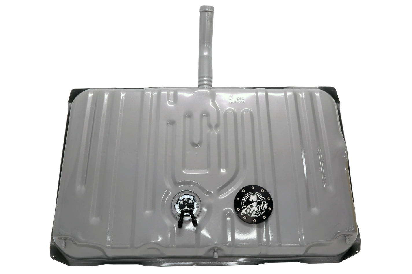 AEROMOTIVE 18402 Gen 2 Stealth Fuel Tank for Chevrolet Chevelle and Malibu 1970-1972 with 340 LPH Pump, Steel Construction, Silver Finish