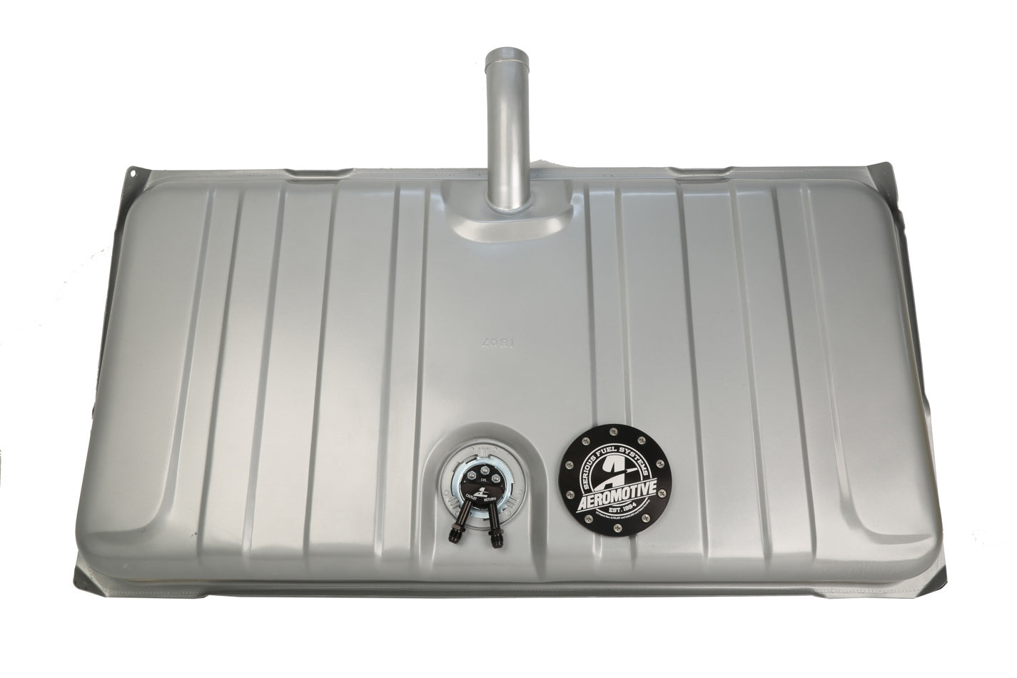 AEROMOTIVE 18458 Gen 2 Stealth Fuel Tank for 1969 GM F-Body with 340 LPH Pump, 6 AN Outlets, Steel Construction