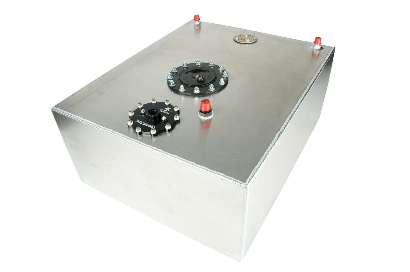AEROMOTIVE 18665 340 Stealth 20-Gallon Fuel Cell with Pump, Aluminum, Natural Finish