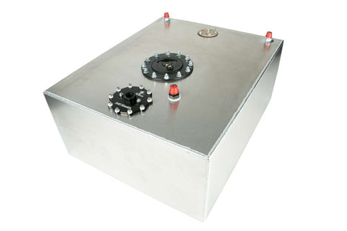 AEROMOTIVE 18665 340 Stealth 20-Gallon Fuel Cell with Pump, Aluminum, Natural Finish