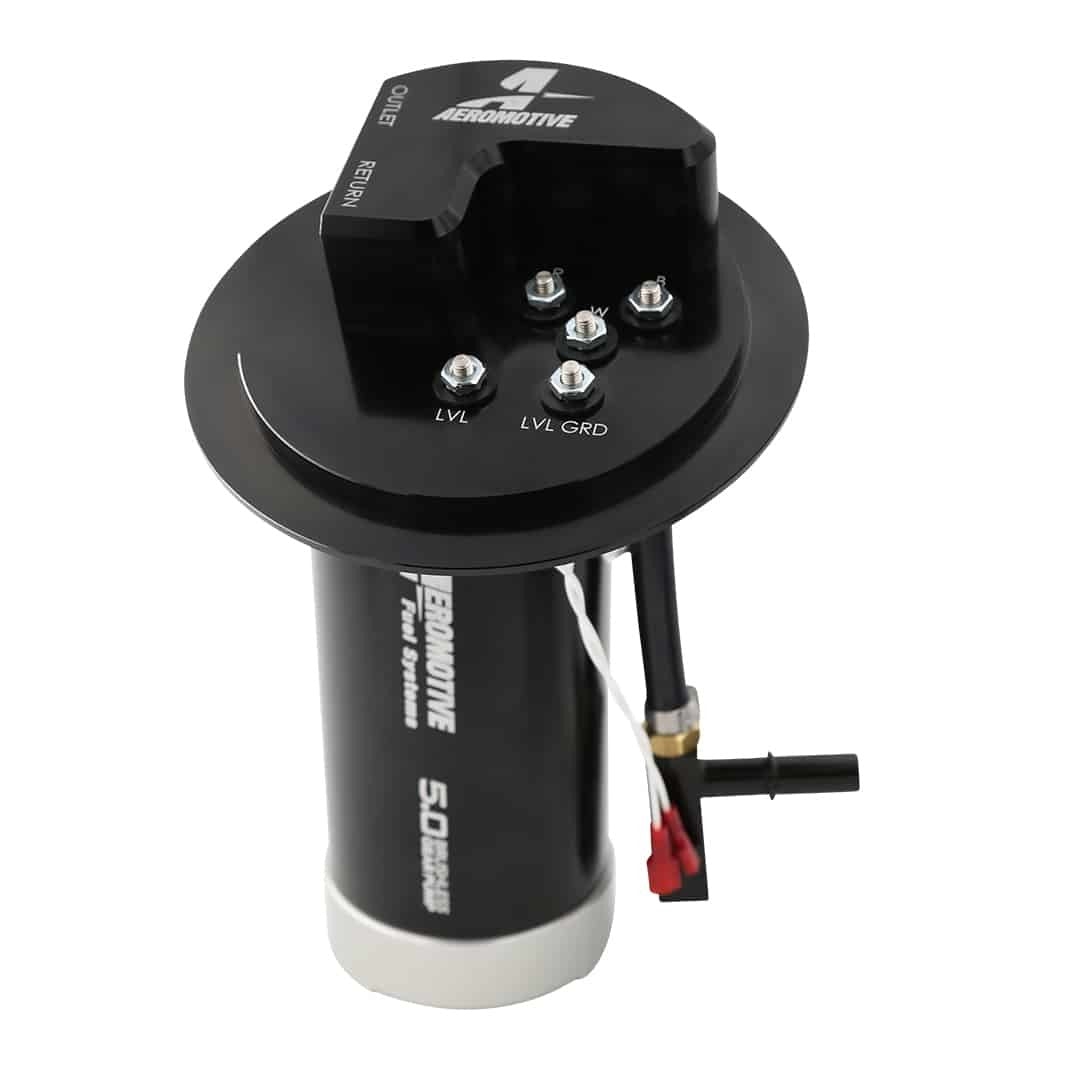AEROMOTIVE 19108 TVS In-Tank Fuel Pump Assembly for Ford Mustang 2011-2020, 5 GPM, Brushless, Aluminum, Black Anodized