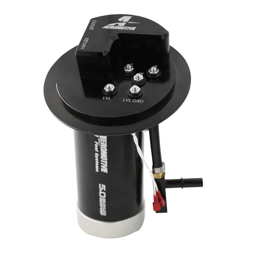 AEROMOTIVE 19108 TVS In-Tank Fuel Pump Assembly for Ford Mustang 2011-2020, 5 GPM, Brushless, Aluminum, Black Anodized