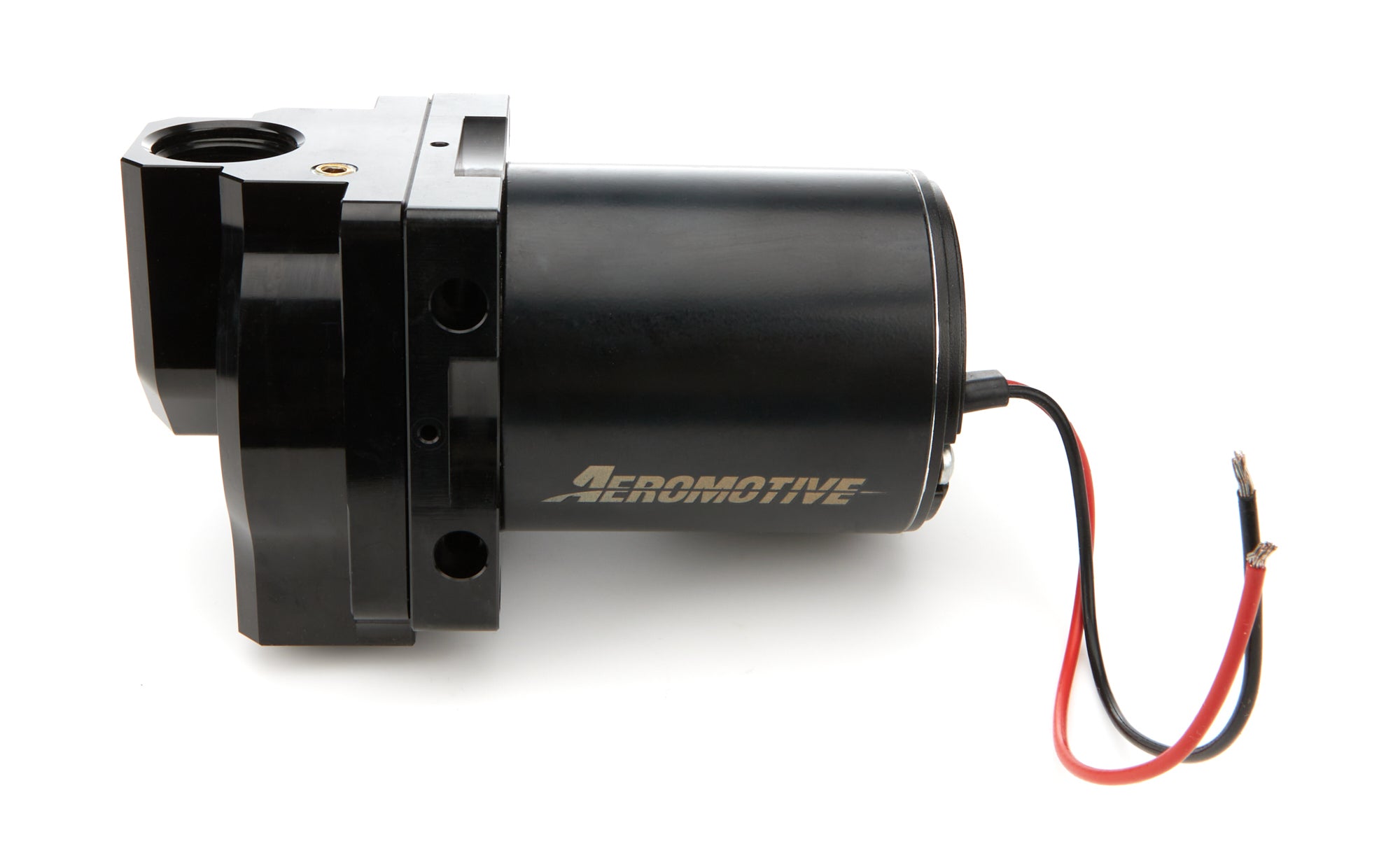 AEROMOTIVE 24303 Remote Universal Coolant Pump with 12AN ORB Ports, 27 GPM, Aluminum, Black Anodized