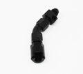 AEROMOTIVE AFS65602 VaporWorx 45-Degree Fuel Line Adapter with 6 AN Male to 3/8 Inch Female Quick Disconnect and NPT Port