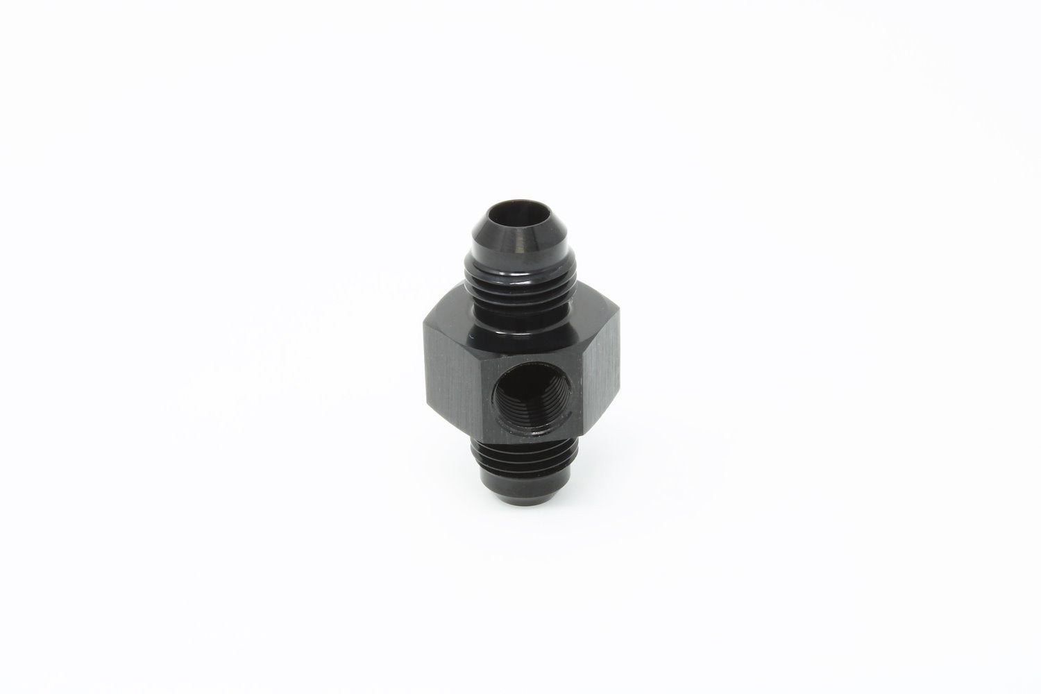 AEROMOTIVE 65608 Fitting Union Flare Flare 6AN with 1/8-Inch NPT Port Aluminum Black Anodized