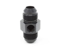 AEROMOTIVE 65609 Fitting Union Flare with 1/8-Inch NPT Port, 8 AN Male to 8 AN Male Aluminum Black Anodized Adapter