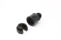 AEROMOTIVE AFS65613 VaporWorx Fuel Line Adapter, 6AN Male to 3/8 Inch Female Quick Disconnect, Aluminum Black Anodized