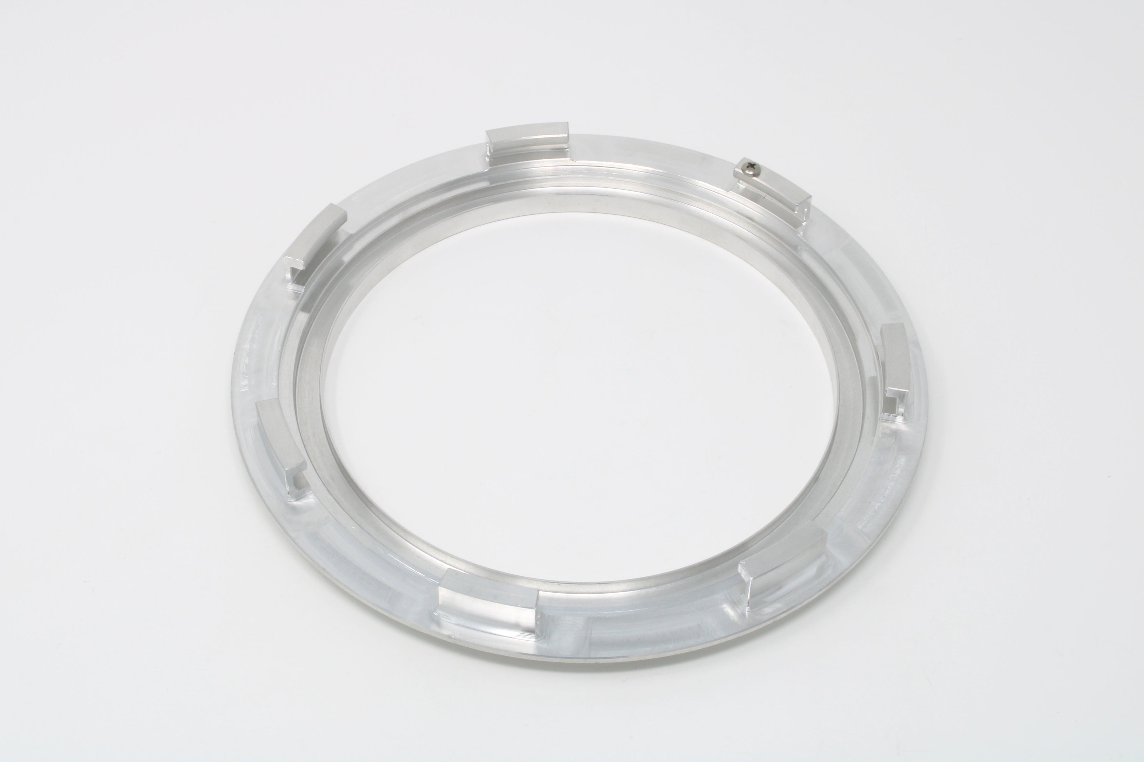 AEROMOTIVE Fuel Pump Mounting Ring 6 Inch Diameter Aluminum Twist-Lock Design