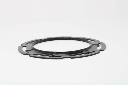 AEROMOTIVE Fuel Pump Mounting Ring 68703 for GM Vehicles, 6-Inch Diameter, Twist-Lock Steel Construction, Black Finish