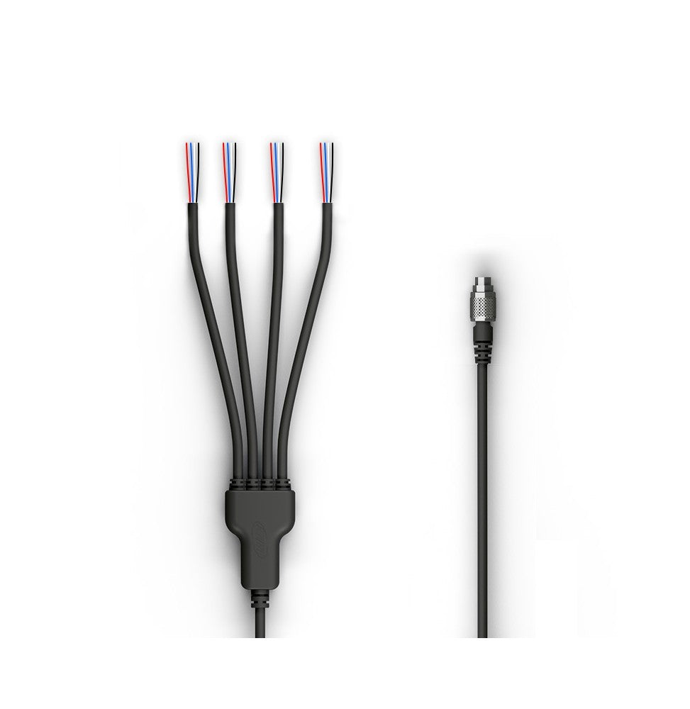 AIM SPORTS V02551930 Harness ACC3 Four Wire End Cables, 50 cm Length