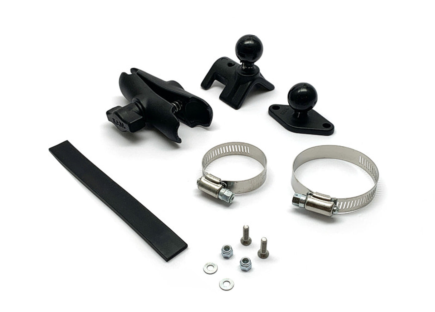 Aim Sports X46KSTG00 Mounting Kit for AiM Solo2 Roll Bar, Aluminum, Black Powder Coat, Fits 1 to 2 Inch Tubes