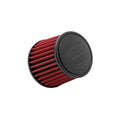 AEM INDUCTION AEM-21-202DK DryFlow Cone Air Filter 2-3/4 Inch Flange Red Synthetic Material