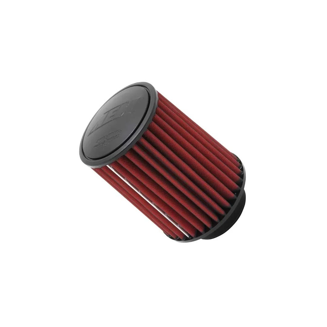 AEM Induction AEM-21-2047DK DryFlow Conical Air Filter, 5-1/4 Inch Base, 4-3/4 Inch Top Diameter, 7 Inch Tall, Clamp-On, Synthetic Red