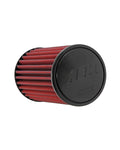 AEM Induction AEM-21-2059DK DryFlow Clamp-On Conical Air Filter, 6 Inch Base, 5-1/8 Inch Top Diameter, 9-3/16 Inch Height, 4 Inch Flange, Red Synthetic Material