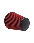 AEM Induction AEM-21-2100DK DryFlow Air Filter, Clamp-On Conical Design, 7.5 Inch Base, 5.1 Inch Top Diameter, 8.1 Inch Height, 6 Inch Flange, Synthetic Material, Red Finish, Universal Fit