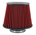 AEM Induction AEM-21-2258DK DryFlow Clamp-On Air Filter with Tapered Oval Design, 10-1/2 x 8 Inch Base, 7-3/4 x 5 Inch Top, 8 Inch Tall, 5 Inch Flange, Red Synthetic Material
