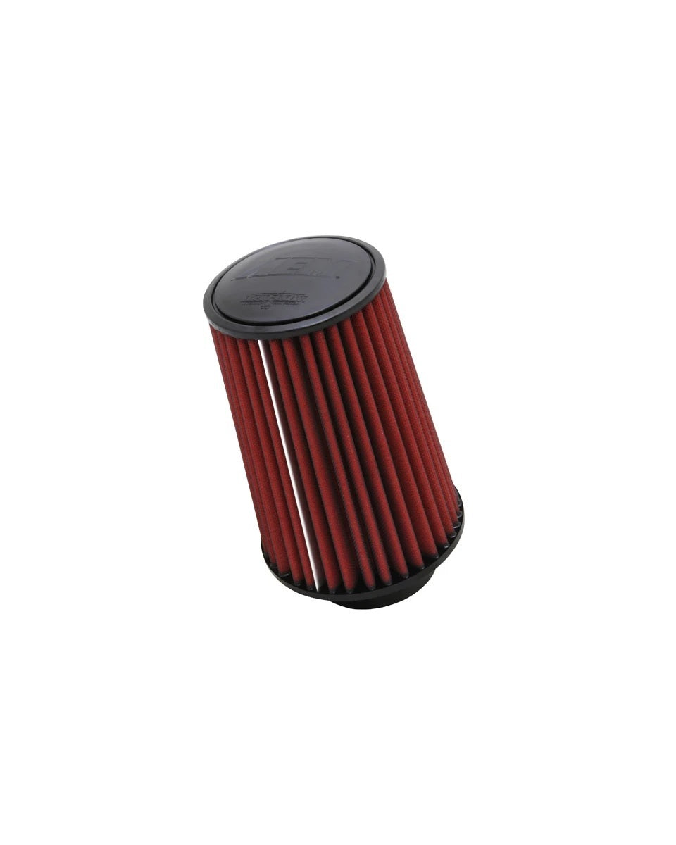 AEM Induction AEM-21-3059DK DryFlow Conical Air Filter, 6-1/2 Inch Base Diameter, 5-1/8 Inch Top Diameter, 9-1/4 Inch Tall, 4 Inch Flange, Synthetic Red