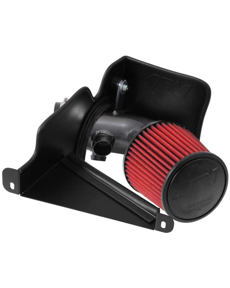 AEM Induction AEM-21-733C Cold Air Intake System for Volkswagen Beetle, Golf, Jetta, Passat 2011-2014, Gray Aluminum Dryflow Reusable Filter