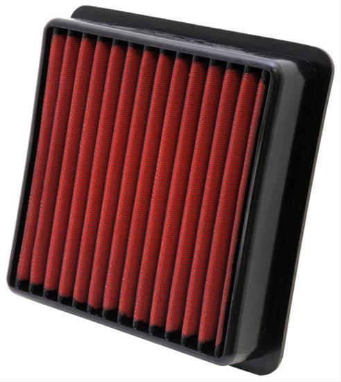 AEM Induction AEM-28-20304 DryFlow Air Filter for Subaru 2003-2015, Panel Style, 8.75 x 8.5 Inches, 2.5 Inches Tall, Synthetic Red Finish