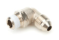 AIR LIFT 21815 Fitting Elbow Swivel 1/8 Inch MNPT to 4AN Male Brass Nickel Plated