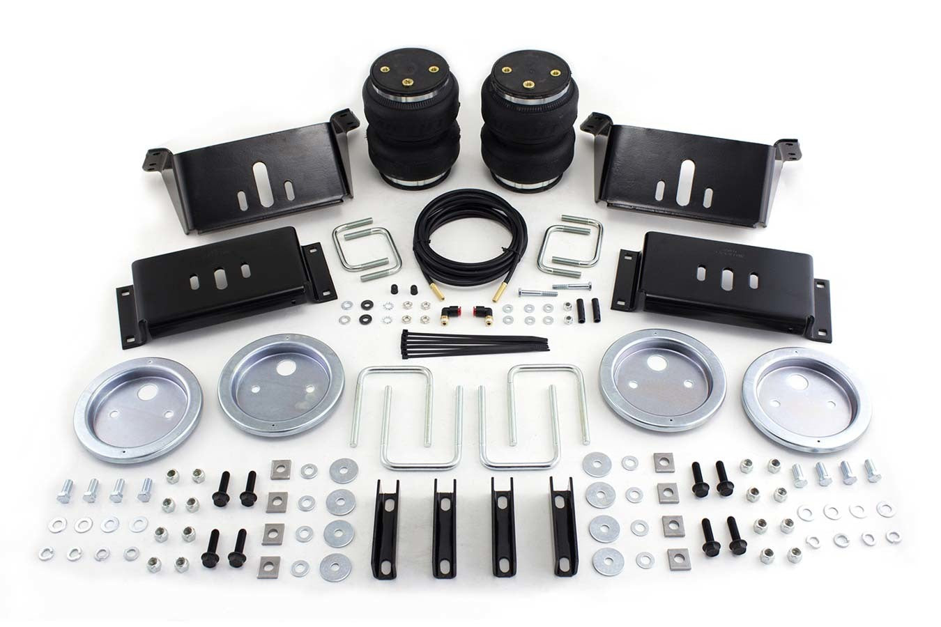 AIR LIFT Air Spring Kit Loadlifter 5000 for Rear Suspension with Black Powder Coat Brackets, 5000 lb Capacity