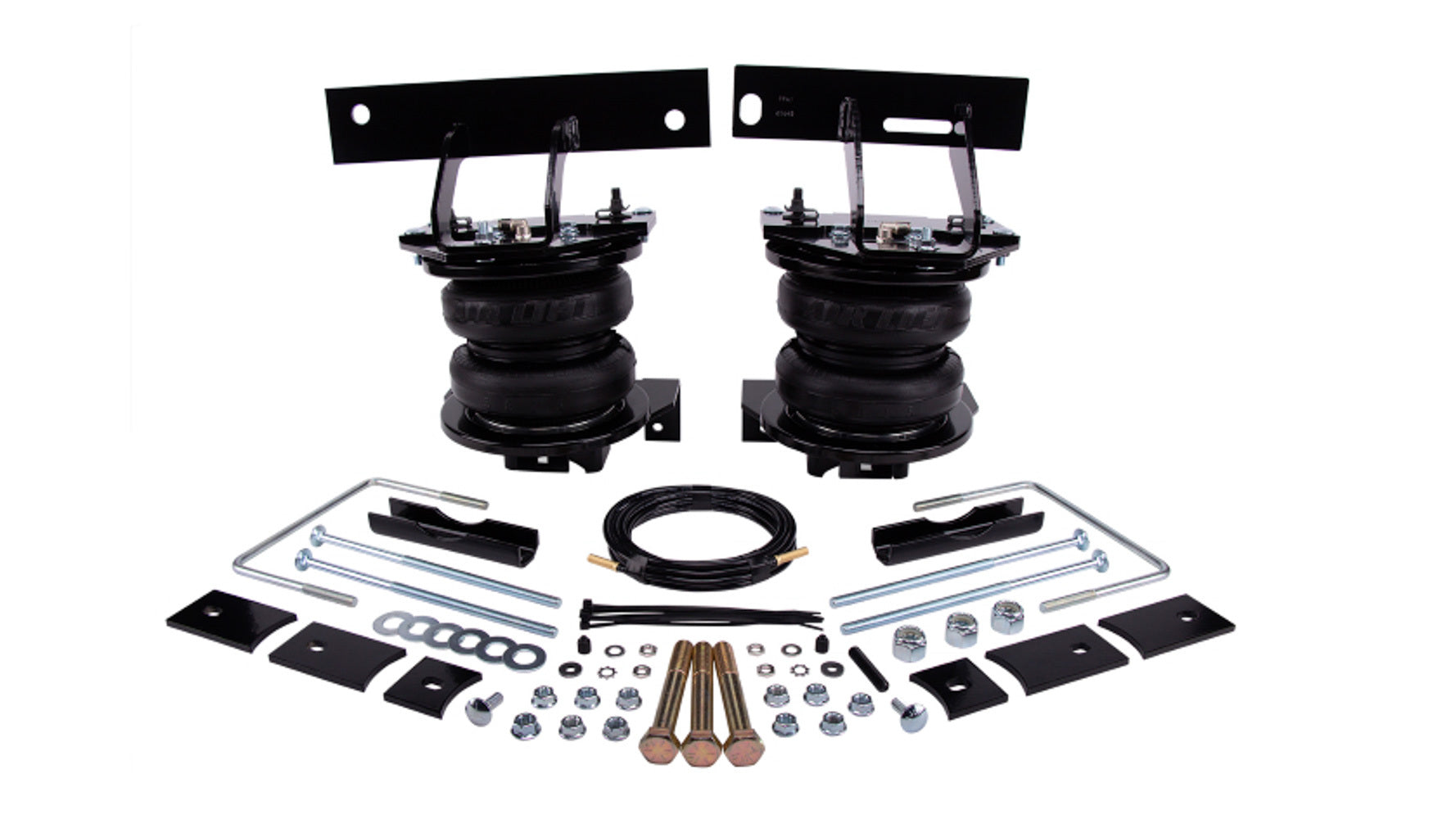 AIR LIFT LoadLifter 7500XL Air Spring Kit for Ford F250, Rear, 7,500 lb Capacity, Black Powder Coat Brackets
