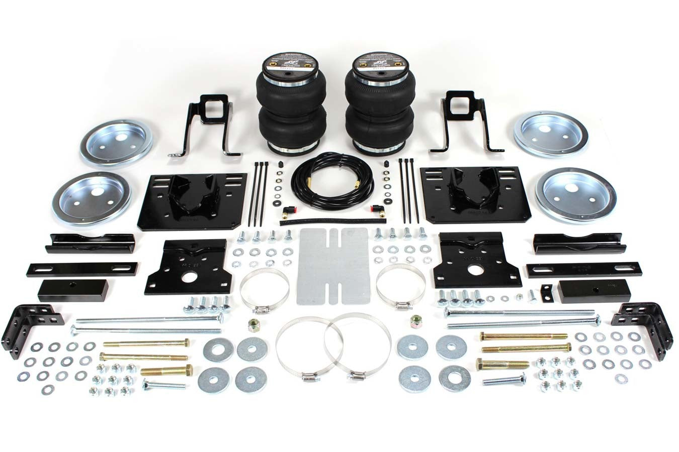 AIR LIFT LoadLifter 5000 Ultimate Air Spring Kit for Ford Fullsize Trucks, Rear, 5000 lb Capacity, Black Powder Coat Brackets, Includes Bags, Brackets, and Lines