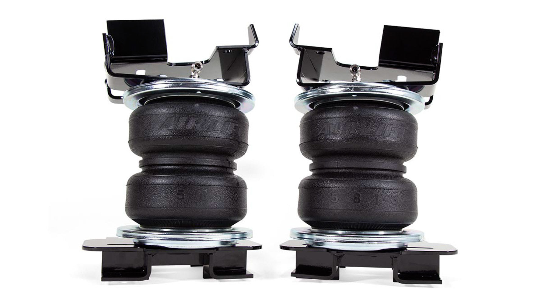 AIR LIFT LoadLifter 5000 Pro Series Air Spring Kit for Ford Fullsize Trucks, Rear, 5000 lb Capacity, Black Powder Coat Brackets