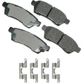 Akebono Brake Corporation ACT1100 ProAct Ultra-Premium Rear Brake Pads, 15.9 mm Thickness, Set of 4
