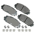 Akebono Brake Corporation ACT1184A ProACT Ultra-Premium Front Brake Pads for Lexus, Toyota, and Scion Vehicles