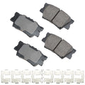 Akebono Brake Corporation ACT1212A ProAct Ultra-Premium Rear Brake Pads for Lexus, Pontiac, and Toyota Vehicles