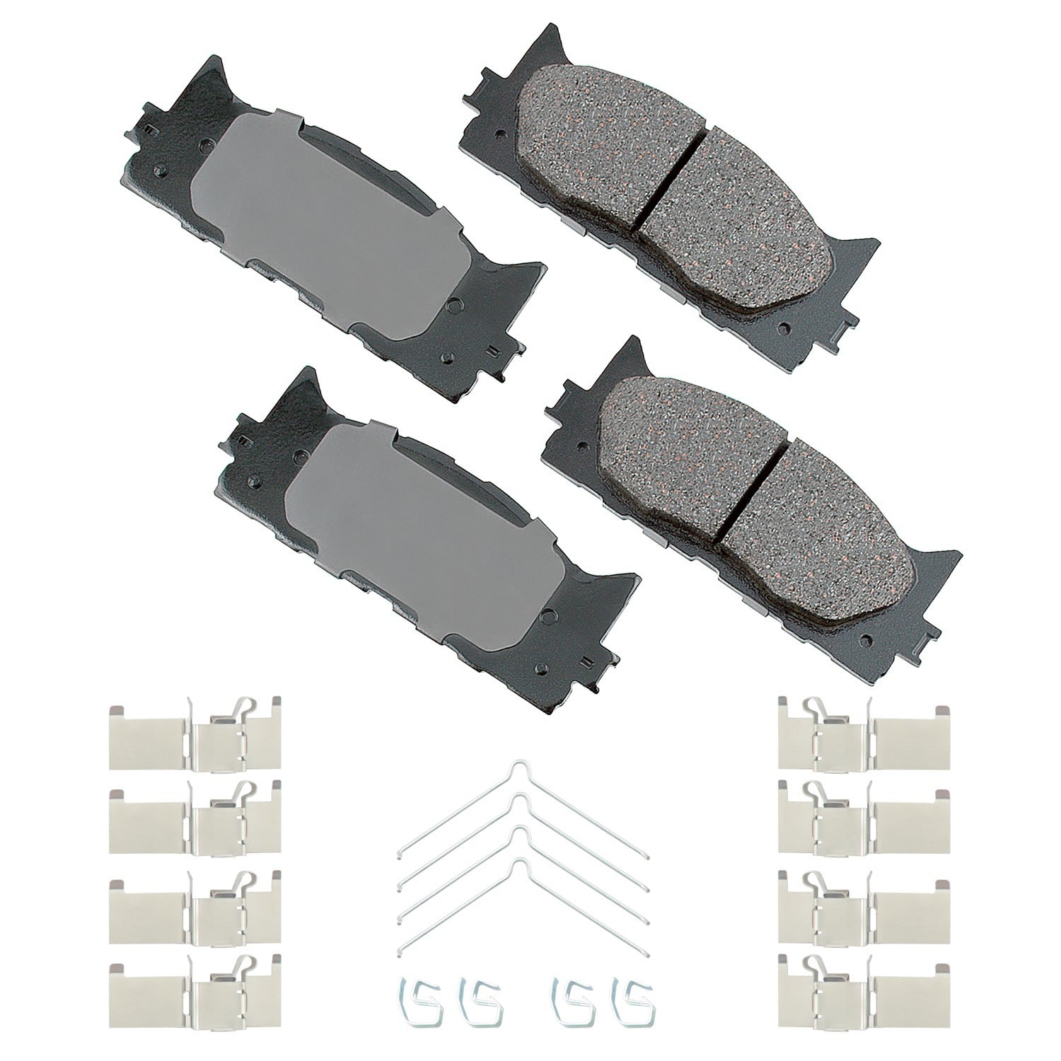 Akebono Brake Corporation ACT1222A ProAct Ultra-Premium Front Brake Pads for Lexus and Toyota