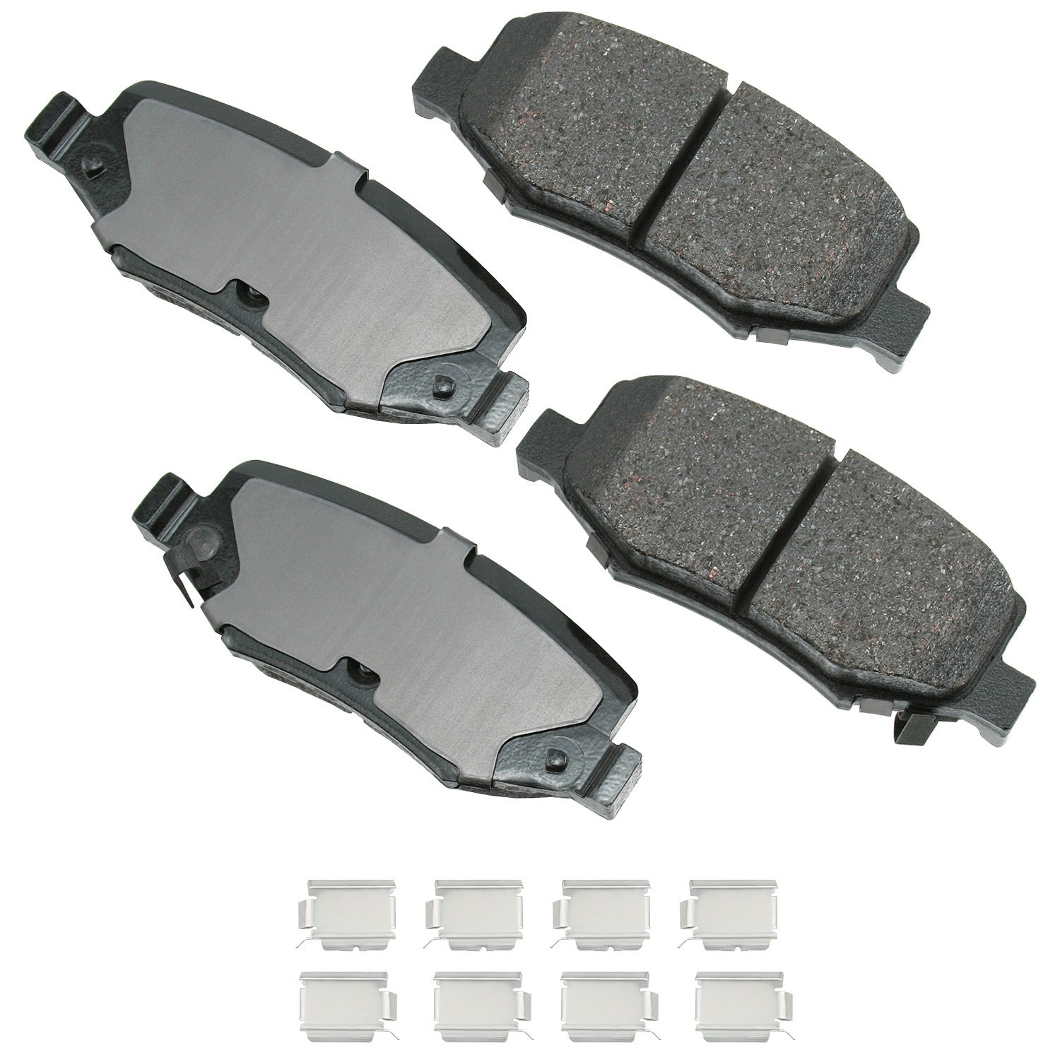 Akebono Brake Corporation ACT1274A ProAct Ultra-Premium Rear Brake Pads for Dodge Nitro and Jeep Wrangler (2007-2018) - 15.95 mm Thickness