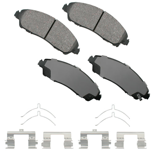Akebono Brake Corporation ACT1280 ProAct Ultra-Premium Front Brake Pads for Acura and Honda Vehicles