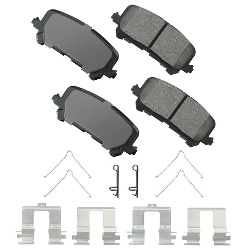 Akebono Brake Corporation ACT1281 ProAct Ultra-Premium Rear Brake Pads for Honda and Acura Vehicles